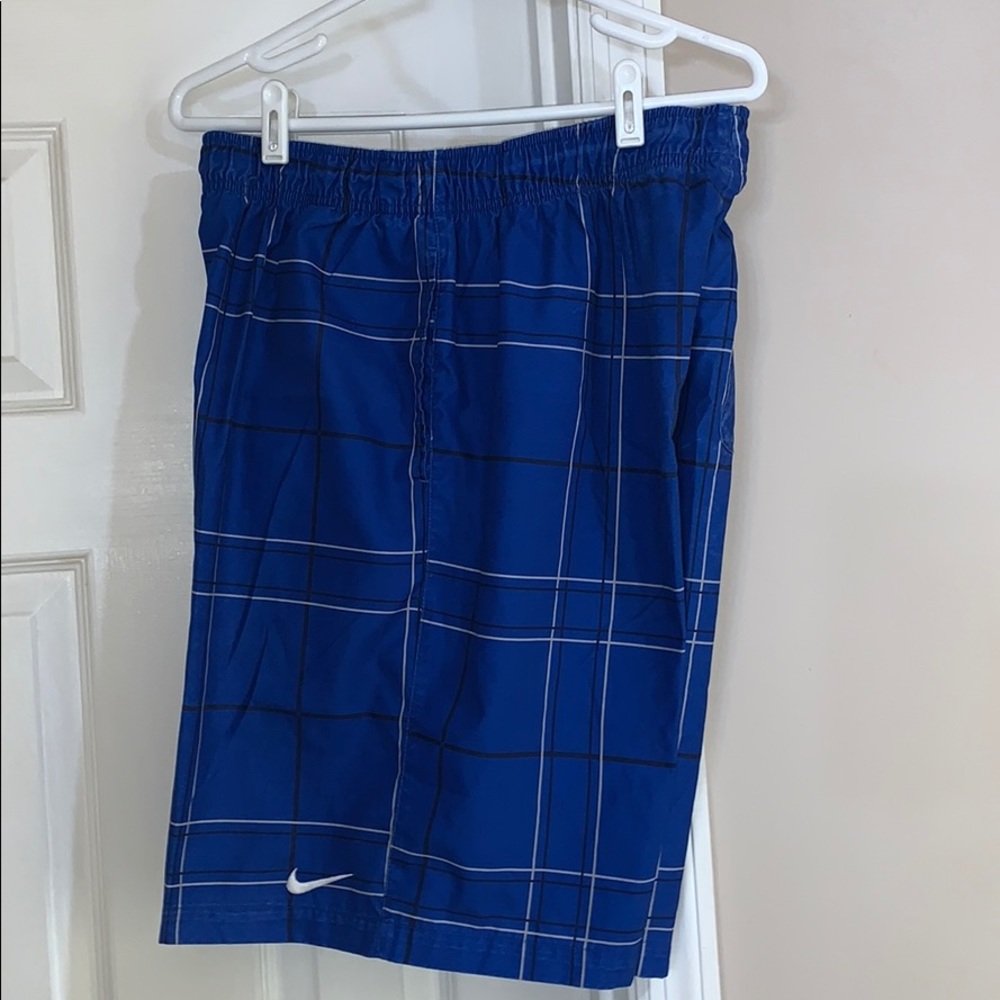 Nike checked pattern shorts